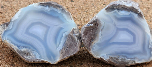 Polished Face Dugway Thunder Egg (Pair)