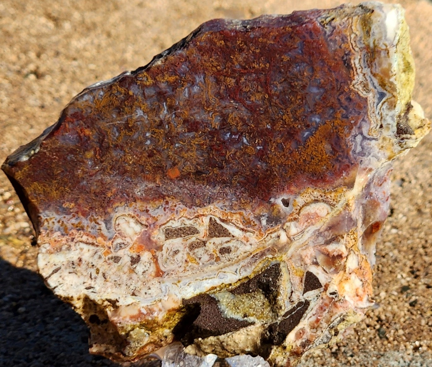 Gap Creek Red/Orange Moss Agate with Onyx Slab