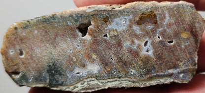 Rodeo Flats Red/Orange Moss Agate Slab (End Piece)