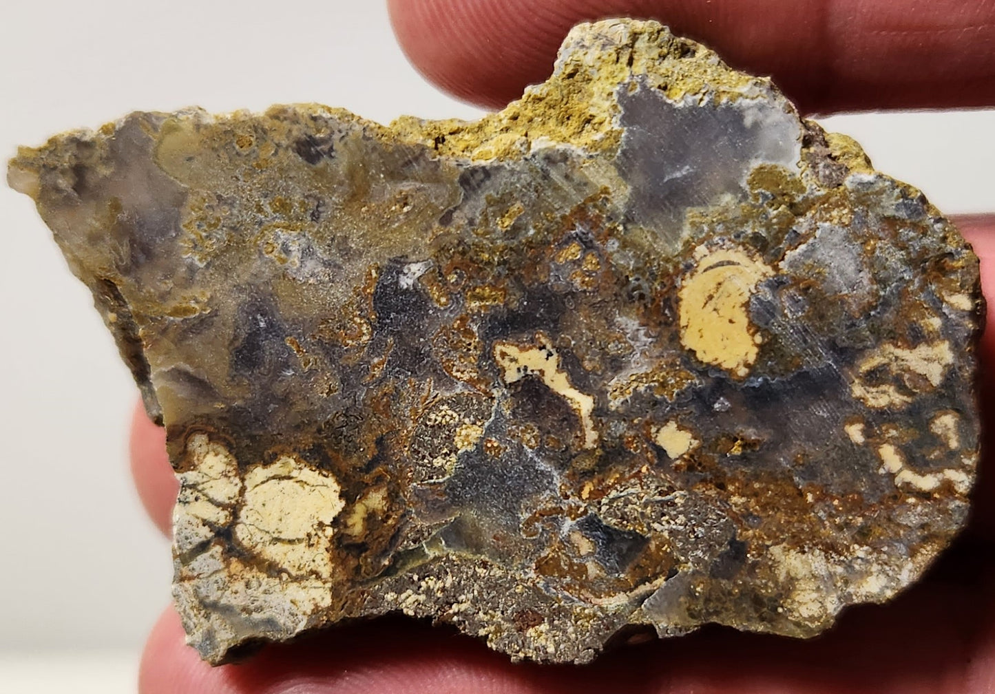Losa de ágata de penacho de cuenca sangrienta (pieza final)