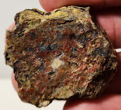 Losa de ágata de penacho de cuenca sangrienta (pieza final)