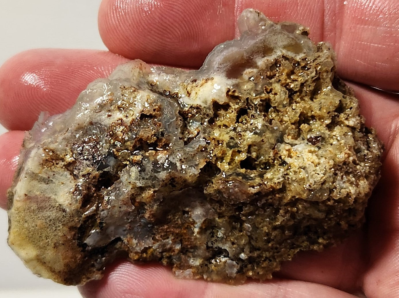 Losa de ágata de penacho de cuenca sangrienta (pieza final)