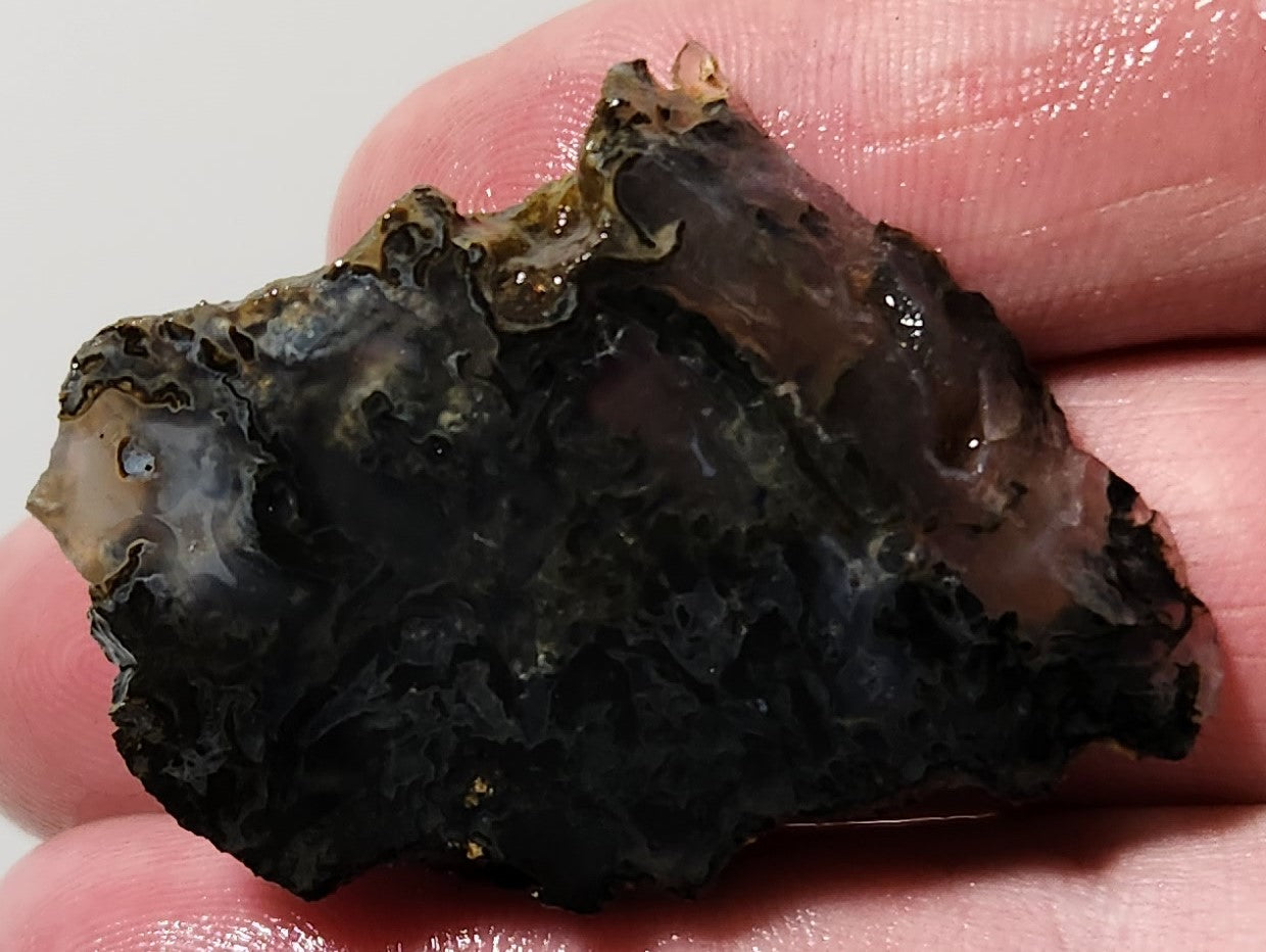 Dalle d'agate à plumes du bassin sanglant (pièce finale)