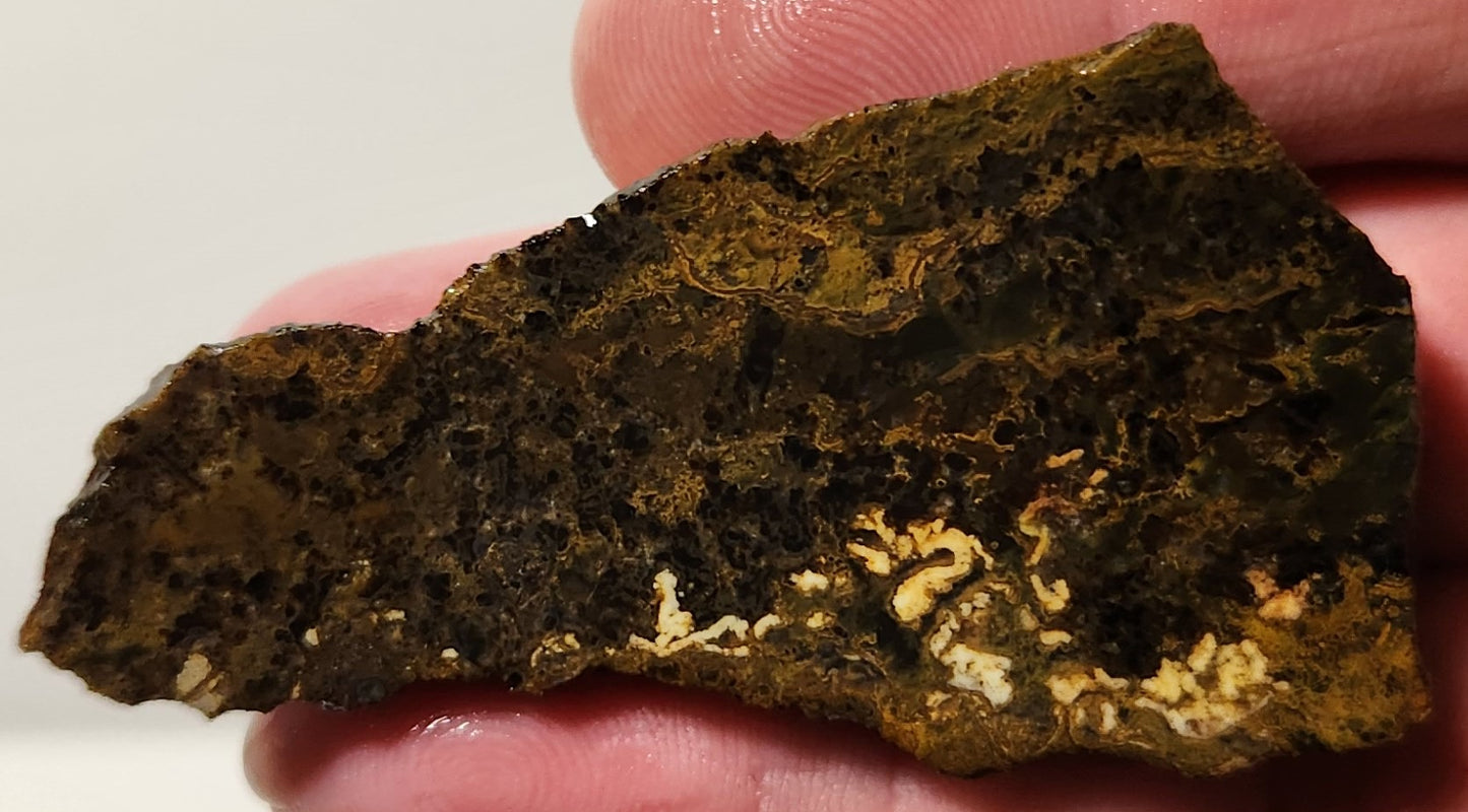 Dalle d'agate à plumes du bassin sanglant