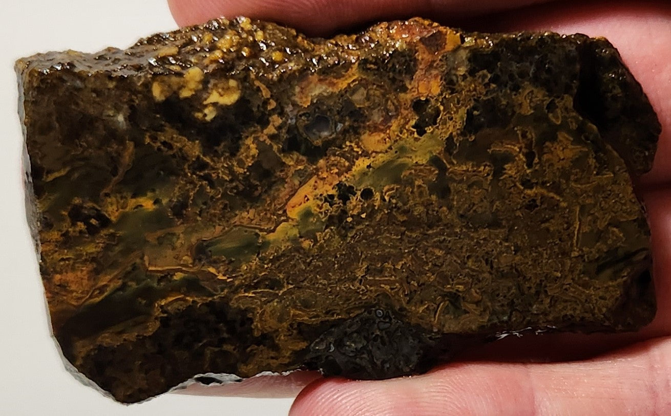 Dalle d'agate à plumes du bassin sanglant