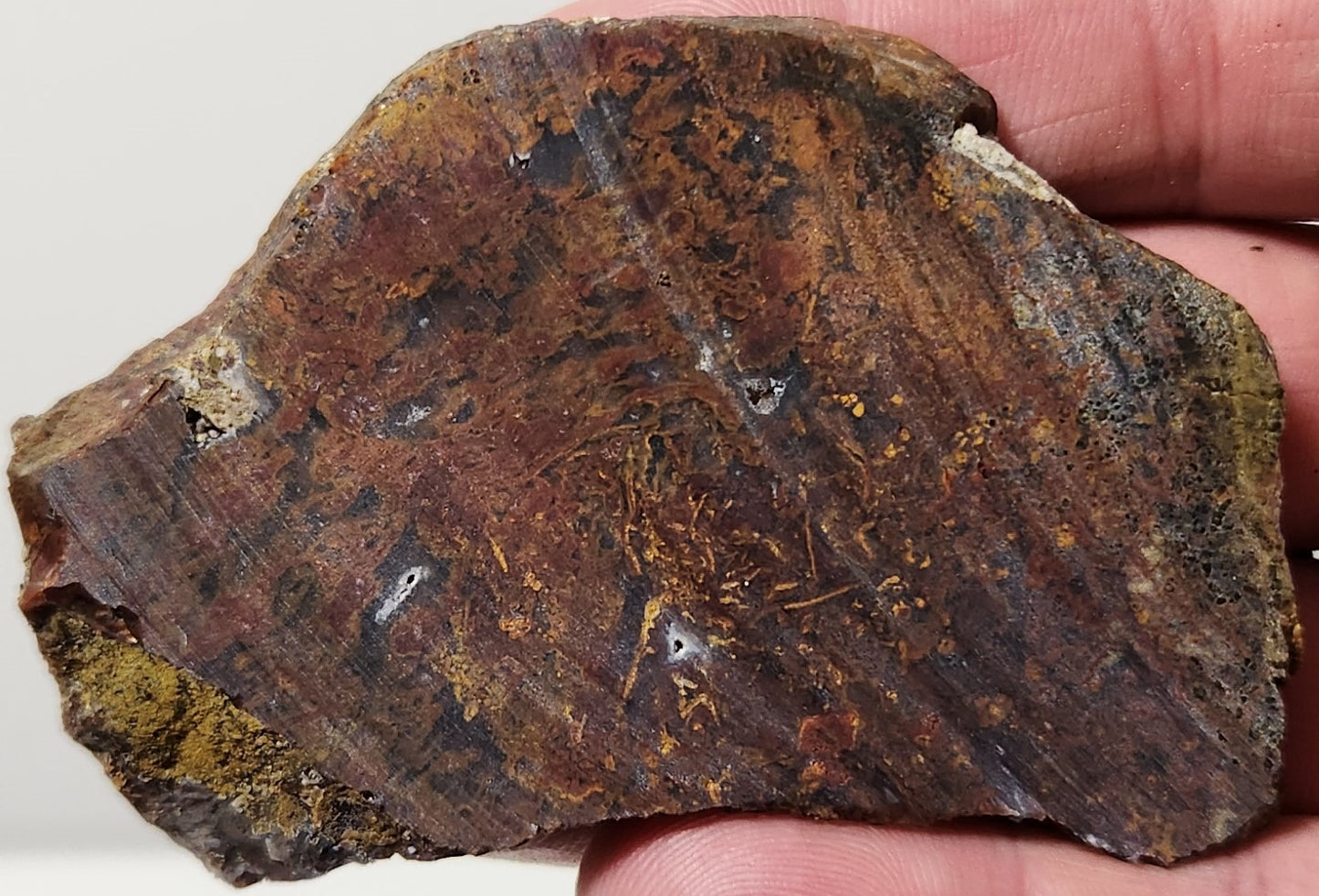 Dalle d’agate de panache de bassin sanglant
