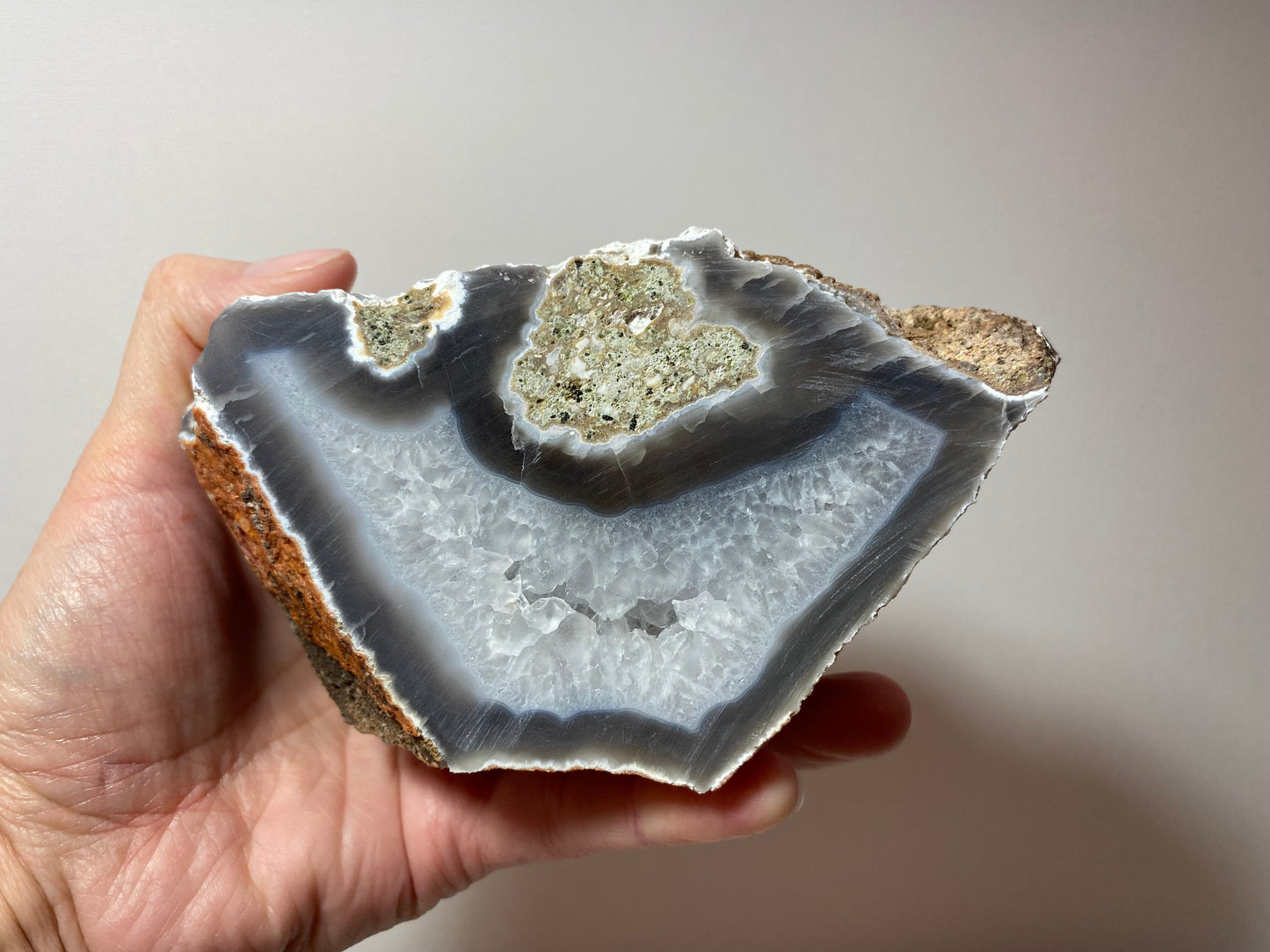 Luna Agate/Crystal Specimen