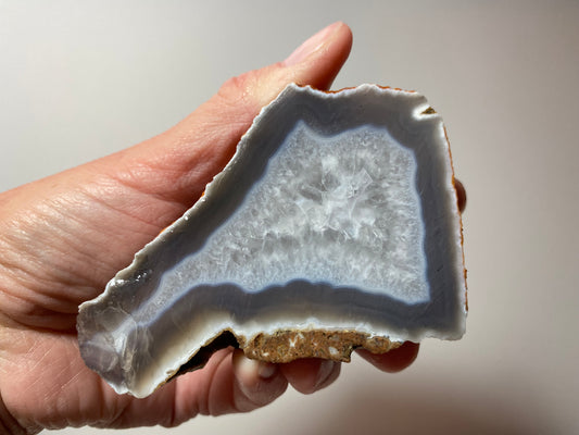 Spécimen d'agate/cristal de Luna