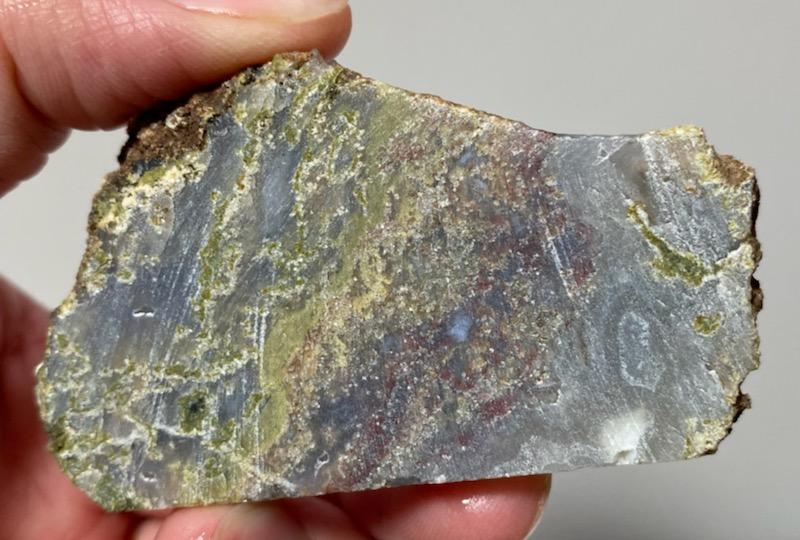Rodeo Flats Clear Green/Red/Yellow Moss Agate Slab