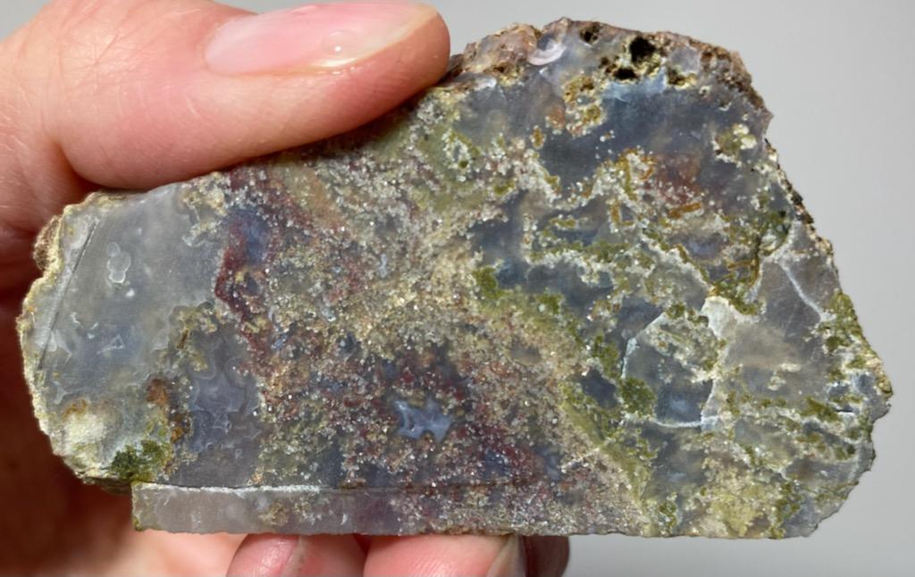 Rodeo Flats Clear Green/Red/Yellow Moss Agate Slab